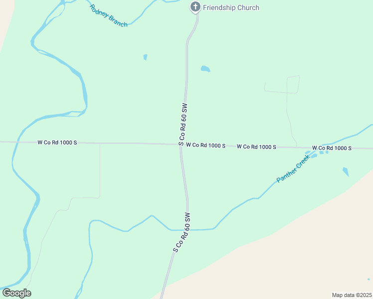 map of restaurants, bars, coffee shops, grocery stores, and more near 2347 West Co Road 1000 South in Westport