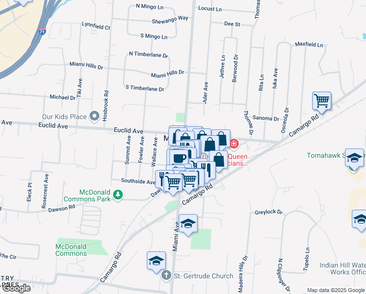 map of restaurants, bars, coffee shops, grocery stores, and more near in Madeira