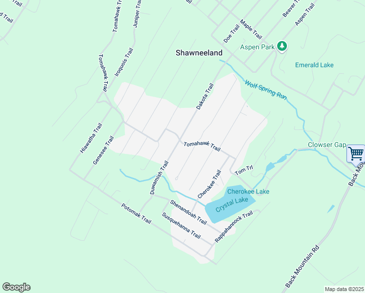 map of restaurants, bars, coffee shops, grocery stores, and more near 503 Tomahawk Trail in Winchester
