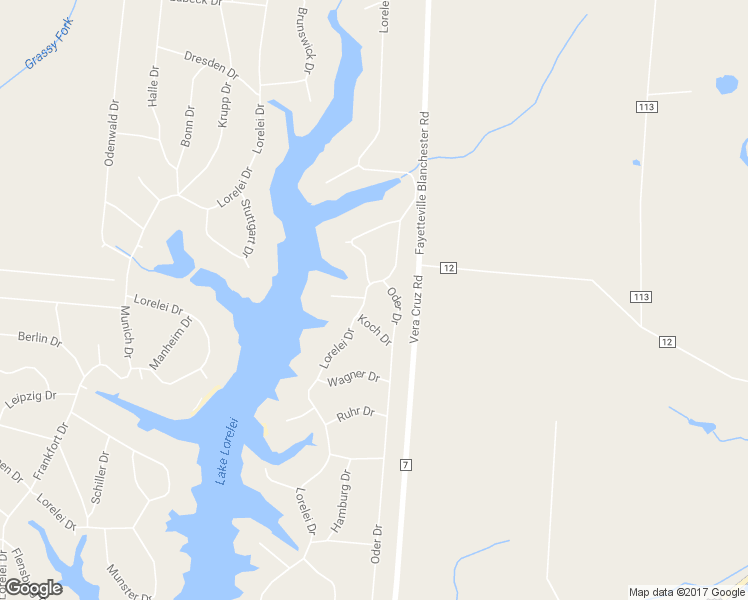 map of restaurants, bars, coffee shops, grocery stores, and more near 1330 Lorelei Drive in Fayetteville