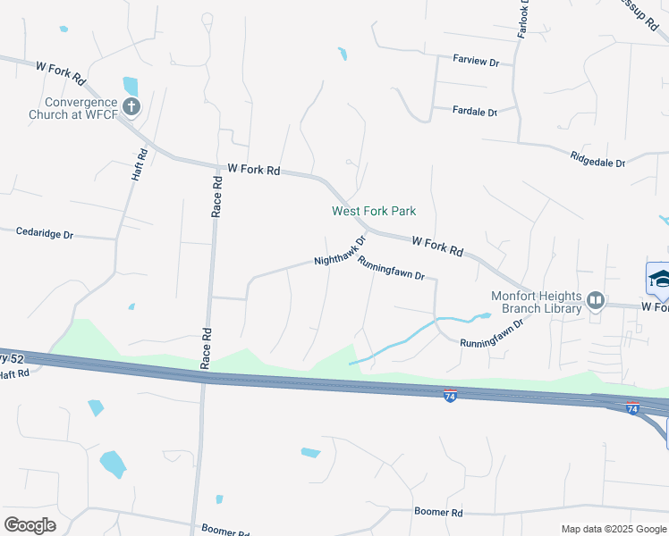 map of restaurants, bars, coffee shops, grocery stores, and more near 4661 Runningfawn Drive in Cincinnati