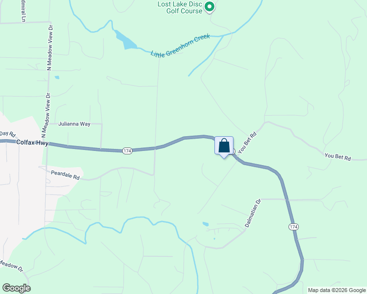 map of restaurants, bars, coffee shops, grocery stores, and more near 15297 Colfax Highway in Grass Valley