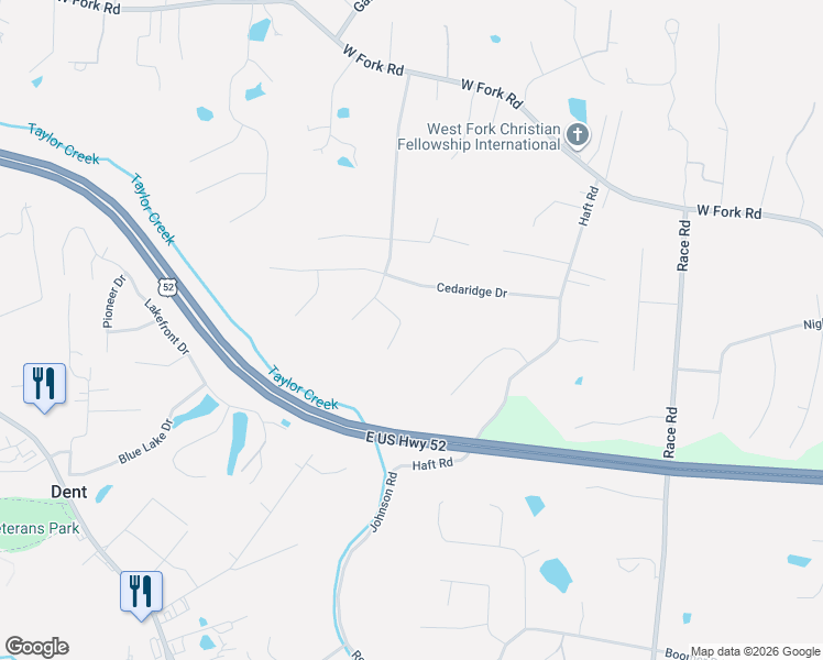 map of restaurants, bars, coffee shops, grocery stores, and more near 5418 Cherry Bend Drive in Cincinnati