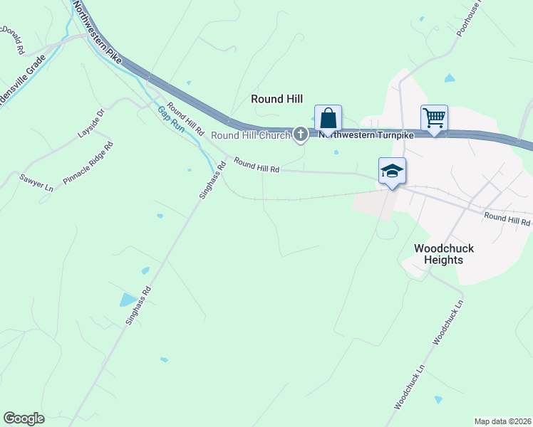 map of restaurants, bars, coffee shops, grocery stores, and more near 200 Cather Lane in Winchester