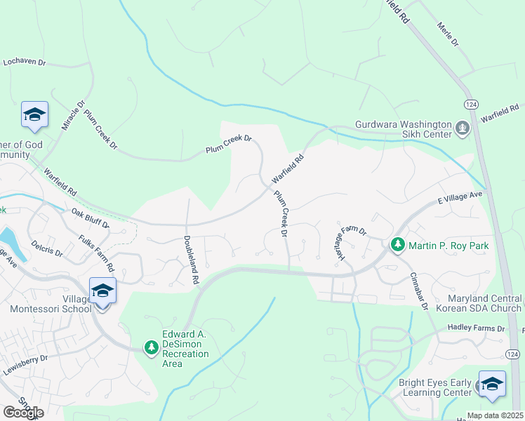 map of restaurants, bars, coffee shops, grocery stores, and more near 8108 Warfield Road in Gaithersburg