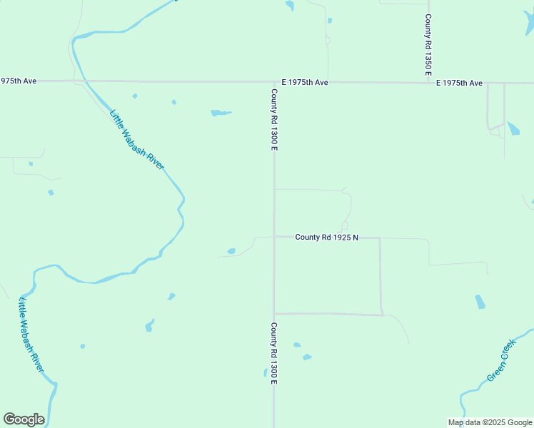 map of restaurants, bars, coffee shops, grocery stores, and more near 19333 County Road 1300 East in Effingham