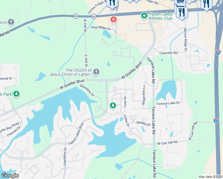map of restaurants, bars, coffee shops, grocery stores, and more near 4640 Harrison Ridge Road in Columbus