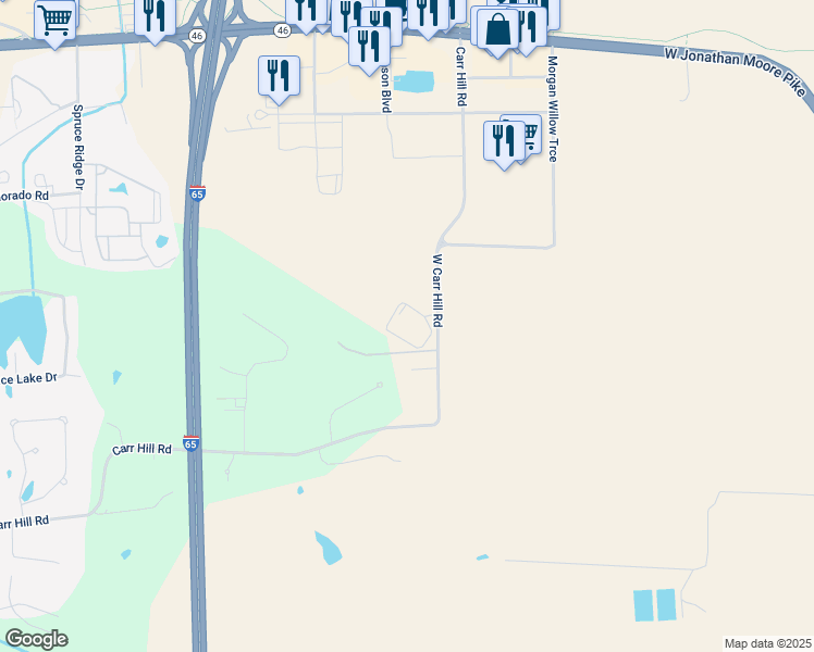 map of restaurants, bars, coffee shops, grocery stores, and more near 2000 Charwood Drive in Columbus