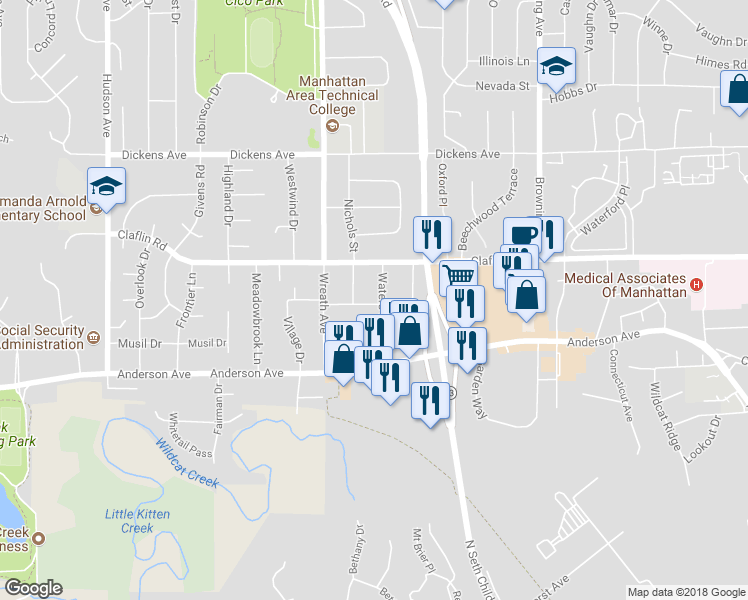 map of restaurants, bars, coffee shops, grocery stores, and more near 3100 Shaffer Street in Manhattan