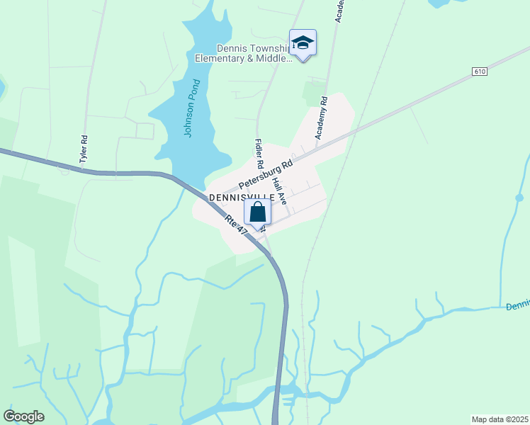 map of restaurants, bars, coffee shops, grocery stores, and more near in Dennis