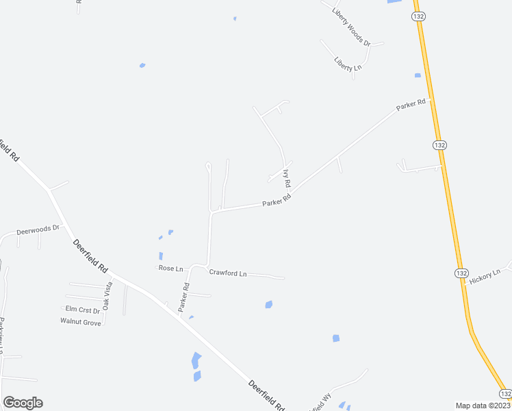 map of restaurants, bars, coffee shops, grocery stores, and more near 1810 Parker Road in Milford