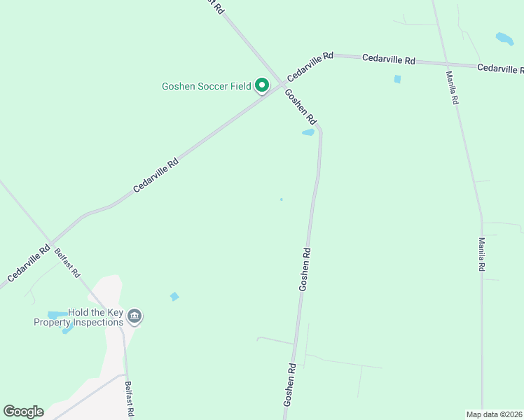 map of restaurants, bars, coffee shops, grocery stores, and more near 6151 Goshen Road in Goshen