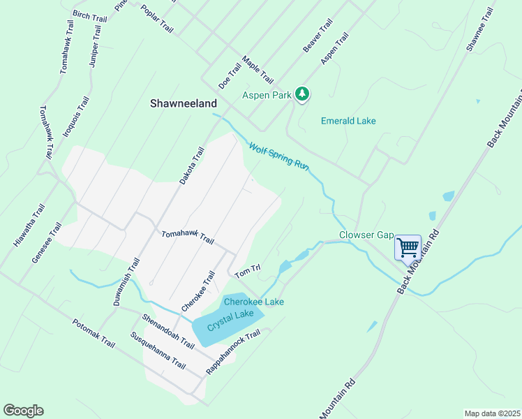 map of restaurants, bars, coffee shops, grocery stores, and more near 117 Apache Trail in Winchester