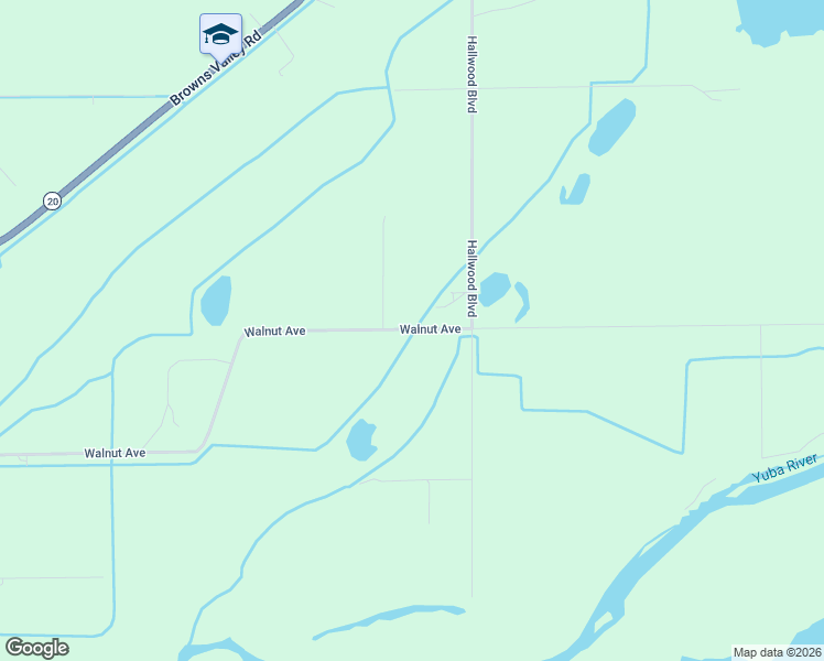 map of restaurants, bars, coffee shops, grocery stores, and more near Walnut Avenue in Marysville
