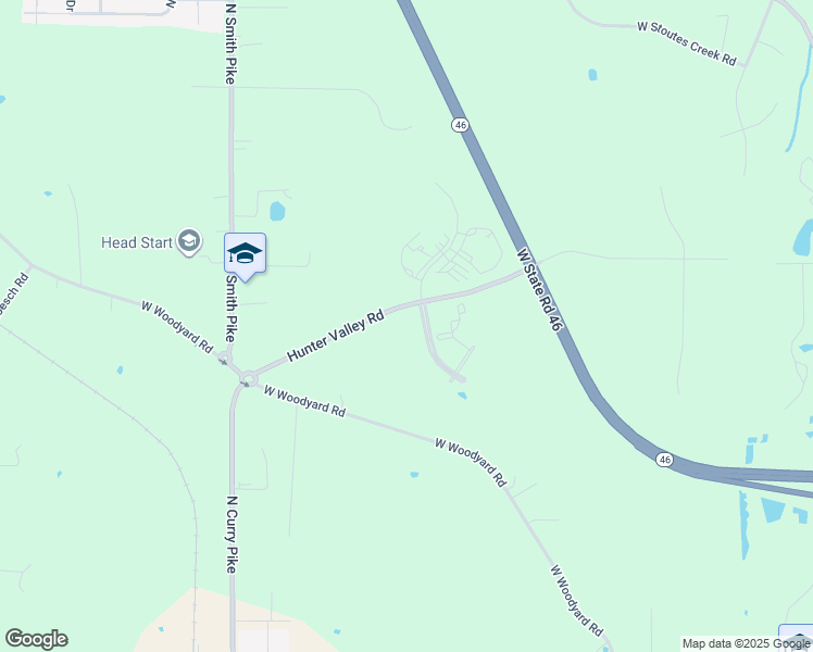 map of restaurants, bars, coffee shops, grocery stores, and more near 2905 North Stone Carver Drive in Bloomington