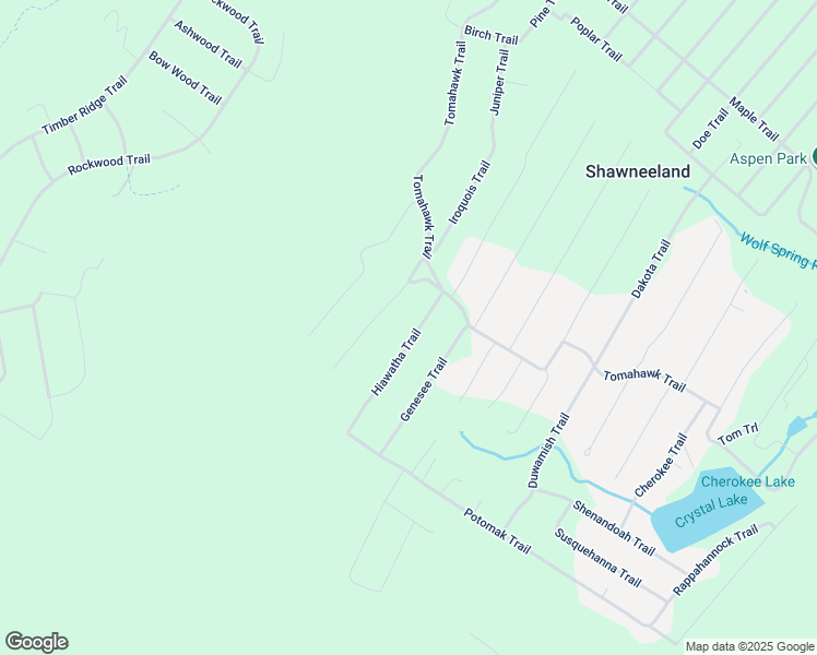 map of restaurants, bars, coffee shops, grocery stores, and more near 112 Hiawatha Trail in Winchester