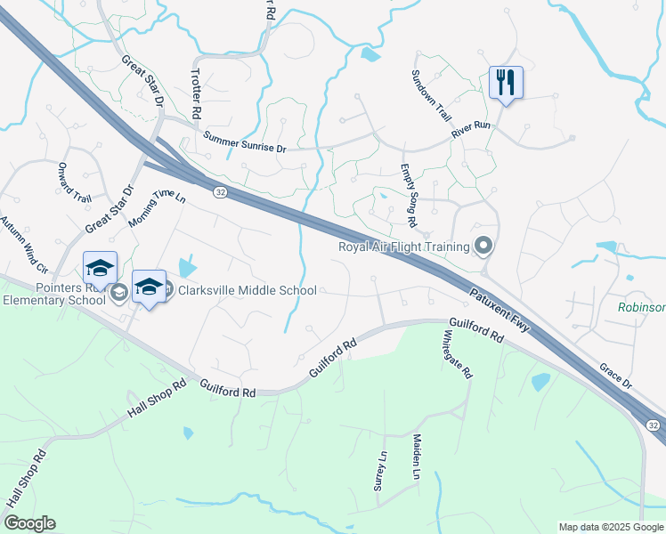 map of restaurants, bars, coffee shops, grocery stores, and more near 7016 Best Times Path in Columbia