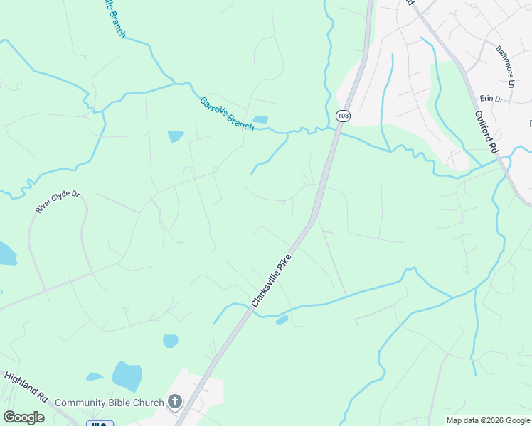 map of restaurants, bars, coffee shops, grocery stores, and more near 6448 Richardson Farm Lane in Clarksville