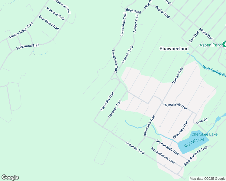 map of restaurants, bars, coffee shops, grocery stores, and more near 112 Hiawatha Trail in Winchester