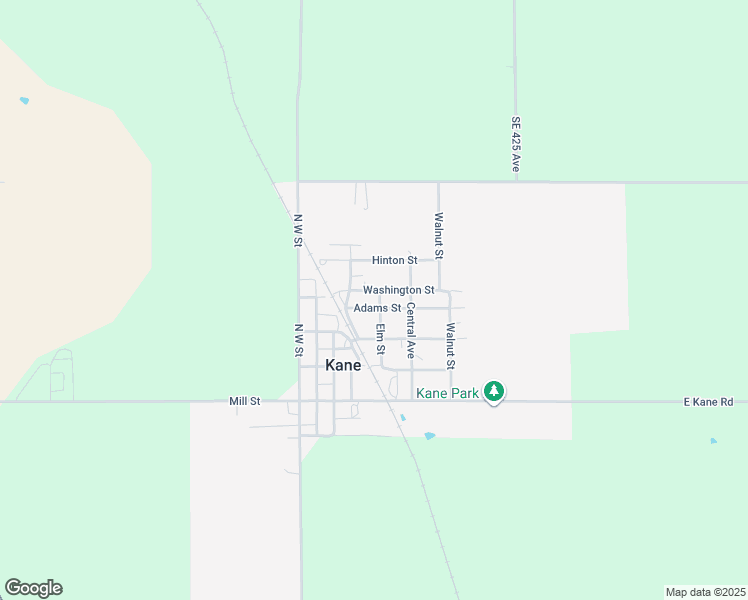 map of restaurants, bars, coffee shops, grocery stores, and more near 407-499 Adams Street in Kane