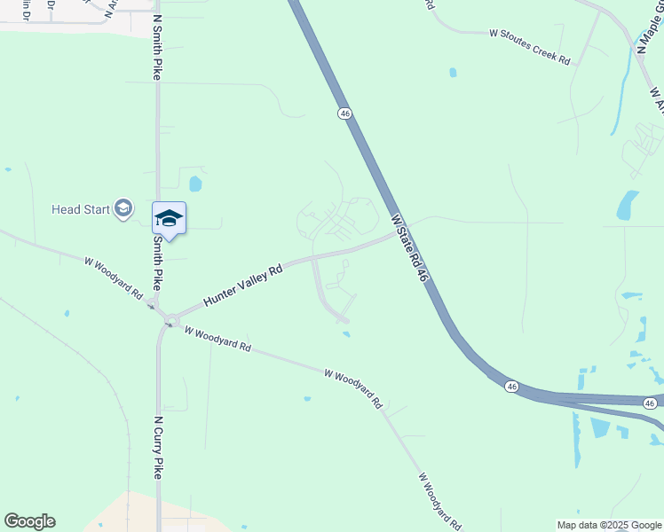 map of restaurants, bars, coffee shops, grocery stores, and more near 2905 North Stone Carver Drive in Bloomington