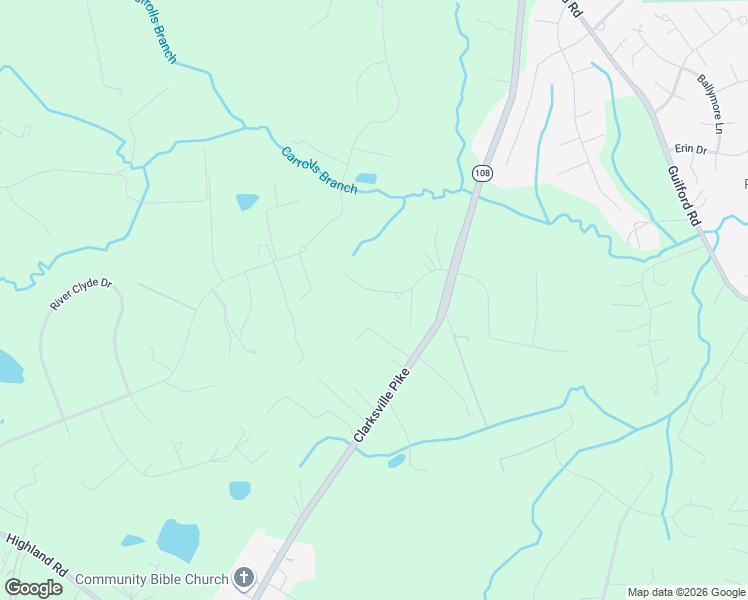 map of restaurants, bars, coffee shops, grocery stores, and more near 6448 Richardson Farm Lane in Clarksville
