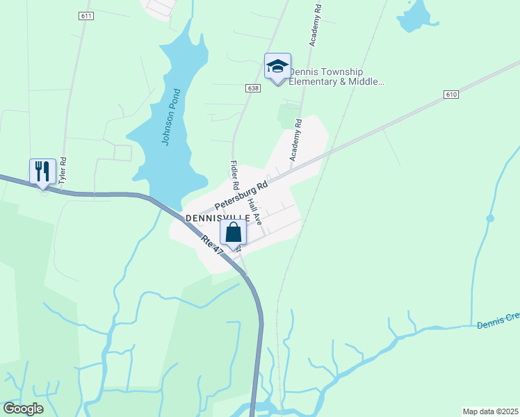 map of restaurants, bars, coffee shops, grocery stores, and more near 60 Hall Avenue in Woodbine