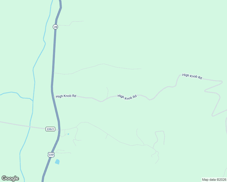 map of restaurants, bars, coffee shops, grocery stores, and more near 82 High Knob Road in Old Fields