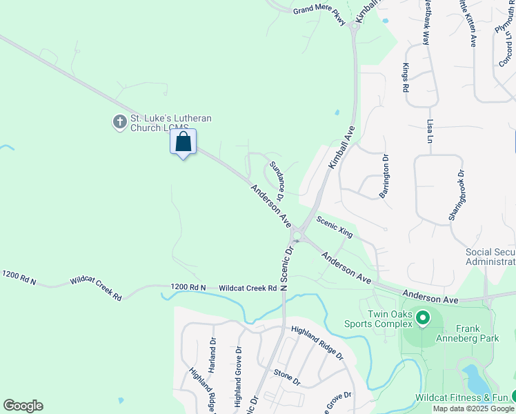 map of restaurants, bars, coffee shops, grocery stores, and more near 4539 County Highway 412 in Manhattan