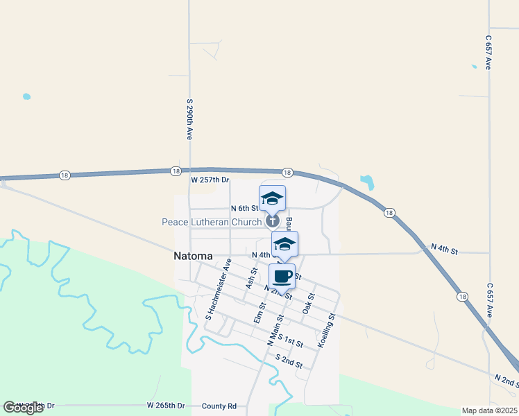map of restaurants, bars, coffee shops, grocery stores, and more near 854 North 6th Street in Natoma