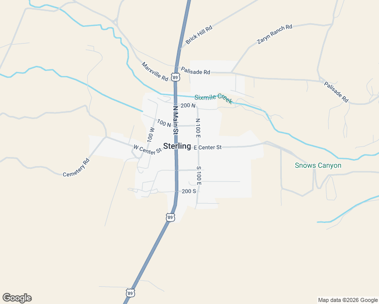 map of restaurants, bars, coffee shops, grocery stores, and more near 72 East Center Street in Sterling