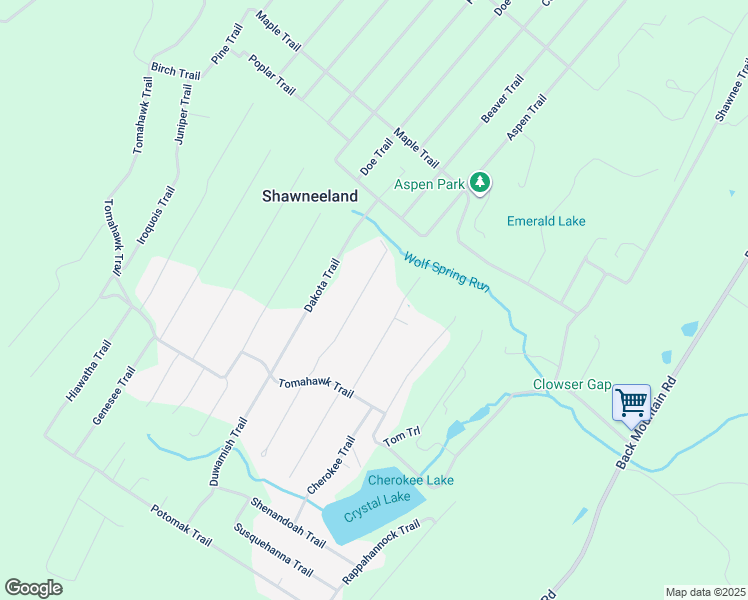 map of restaurants, bars, coffee shops, grocery stores, and more near 120 Comanche Trail in Winchester
