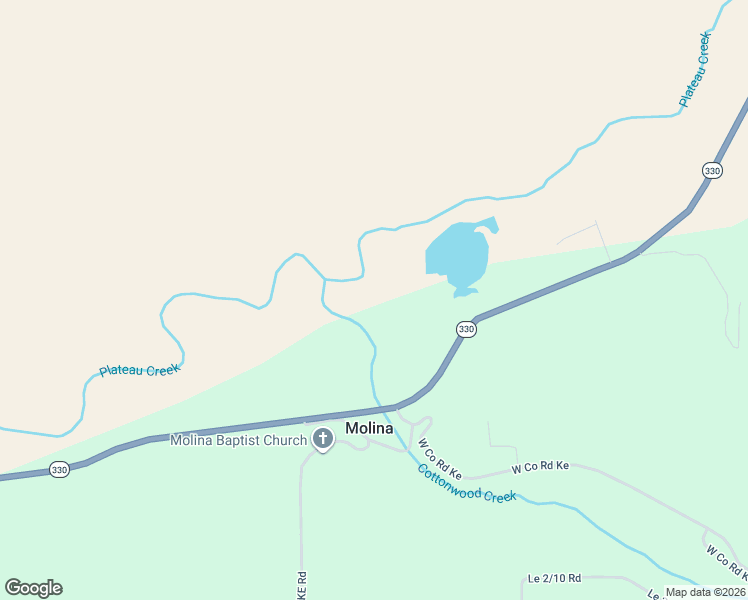 map of restaurants, bars, coffee shops, grocery stores, and more near 53404 Colorado 330 in Collbran