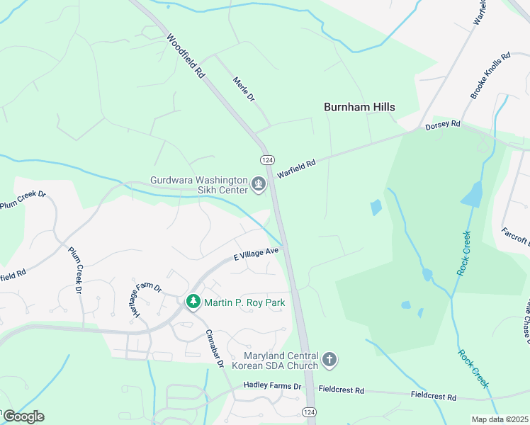 map of restaurants, bars, coffee shops, grocery stores, and more near 7509 Augustine Way in Gaithersburg