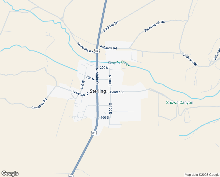 map of restaurants, bars, coffee shops, grocery stores, and more near 84 North 100 East in Sterling