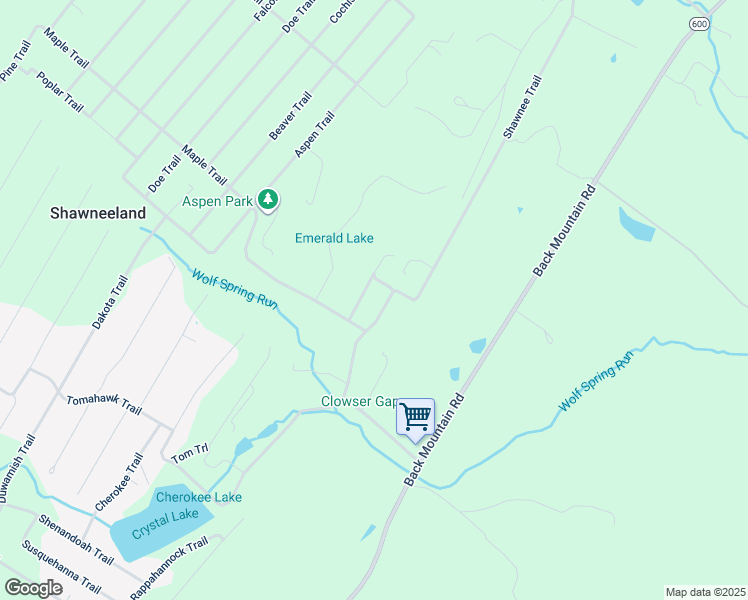 map of restaurants, bars, coffee shops, grocery stores, and more near 618 Shawnee Trail in Winchester