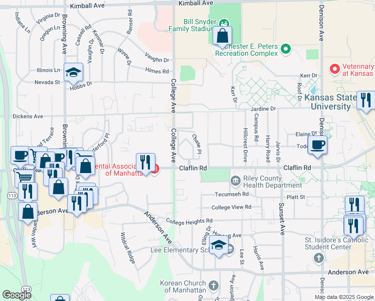 map of restaurants, bars, coffee shops, grocery stores, and more near 1409 Chase Place in Manhattan