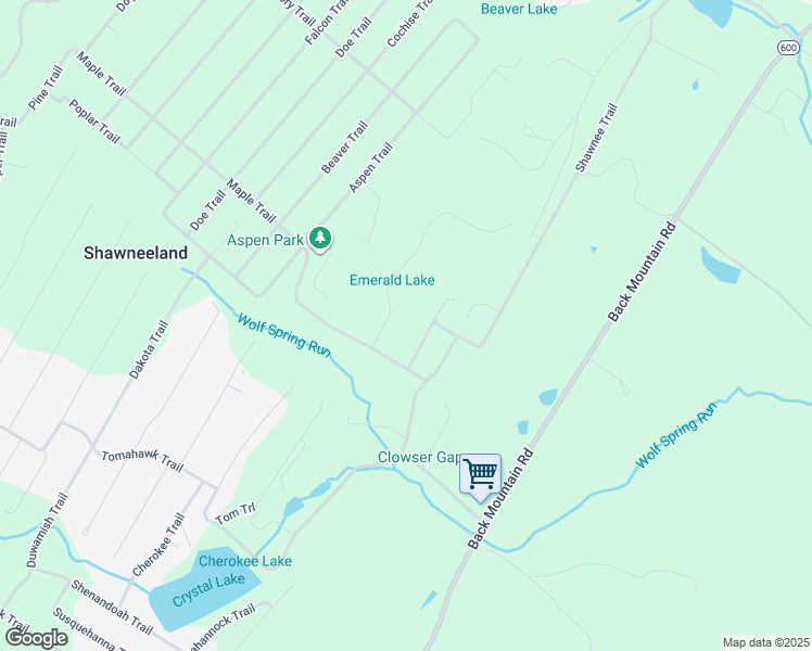 map of restaurants, bars, coffee shops, grocery stores, and more near 609 Manito Trail in Winchester