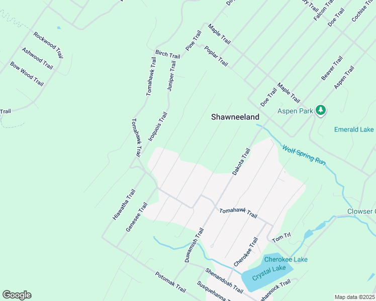 map of restaurants, bars, coffee shops, grocery stores, and more near 122 Geronimo Trail in Winchester
