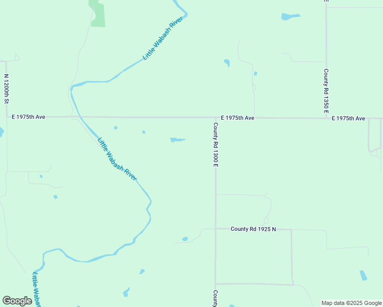 map of restaurants, bars, coffee shops, grocery stores, and more near 19333 County Road 1300 East in Effingham