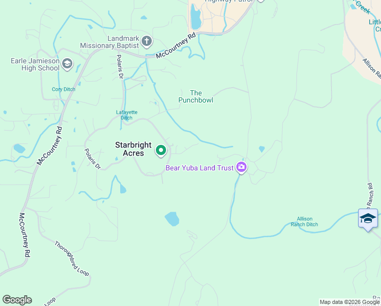 map of restaurants, bars, coffee shops, grocery stores, and more near 11561 Shangrila Lane in Grass Valley