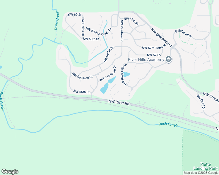 map of restaurants, bars, coffee shops, grocery stores, and more near 5516 Northwest Homer White Road in Kansas City