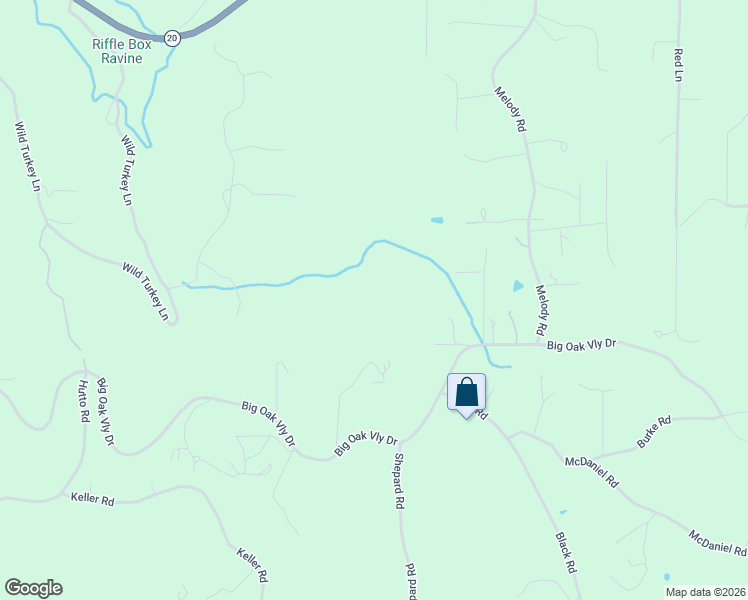 map of restaurants, bars, coffee shops, grocery stores, and more near 10850 Sloping Oaks Road in Smartsville