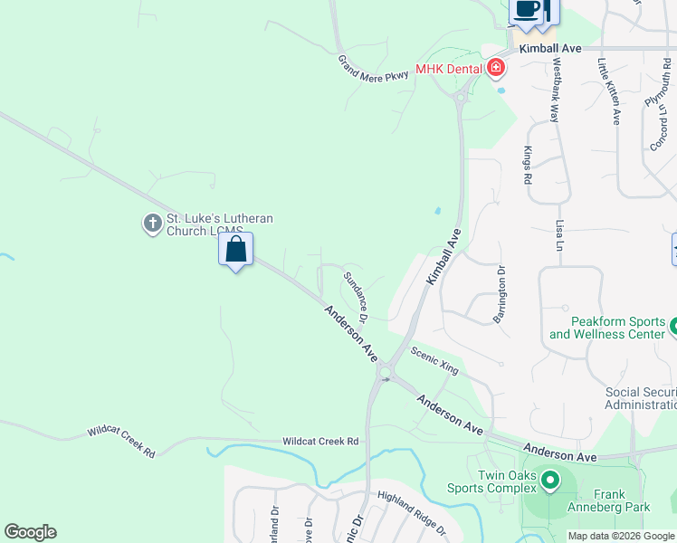 map of restaurants, bars, coffee shops, grocery stores, and more near 1308 Newfoundland Drive in Manhattan