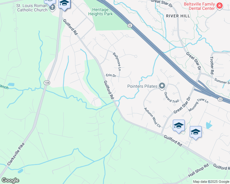 map of restaurants, bars, coffee shops, grocery stores, and more near 6558 Stream Song Court in Columbia