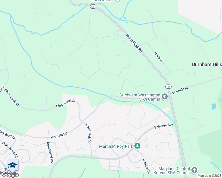 map of restaurants, bars, coffee shops, grocery stores, and more near 7901 Warfield Road in Gaithersburg