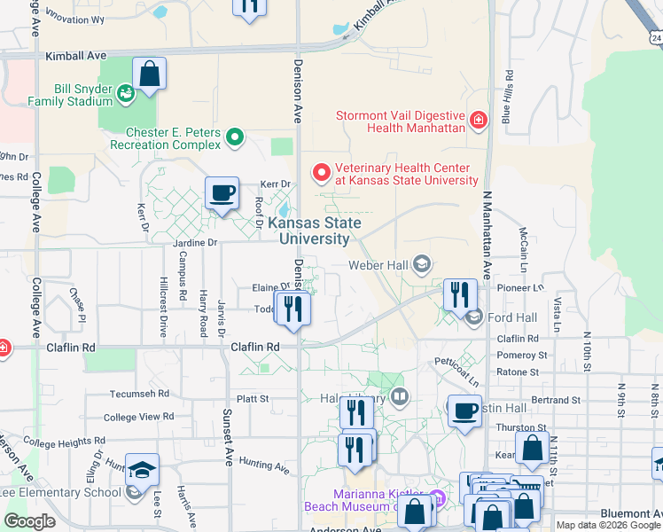 map of restaurants, bars, coffee shops, grocery stores, and more near in Manhattan