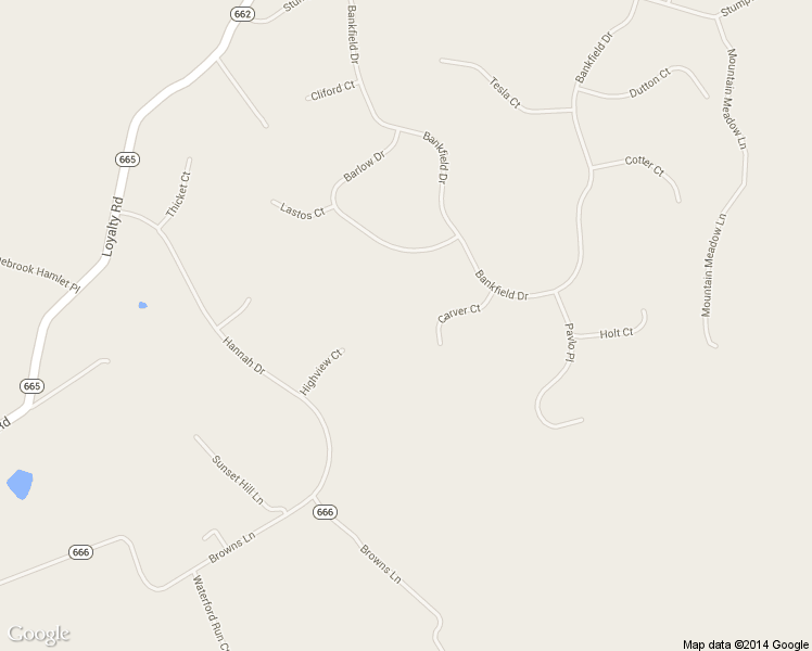 map of restaurants, bars, coffee shops, grocery stores, and more near 15197 Carver Ct in Waterford