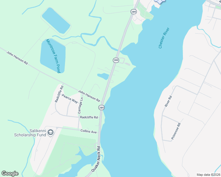 map of restaurants, bars, coffee shops, grocery stores, and more near 7985 Maryland 289 in Chestertown