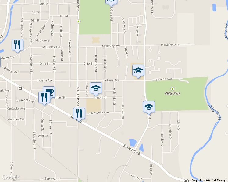 map of restaurants, bars, coffee shops, grocery stores, and more near 100 Wehmeier Street in Columbus